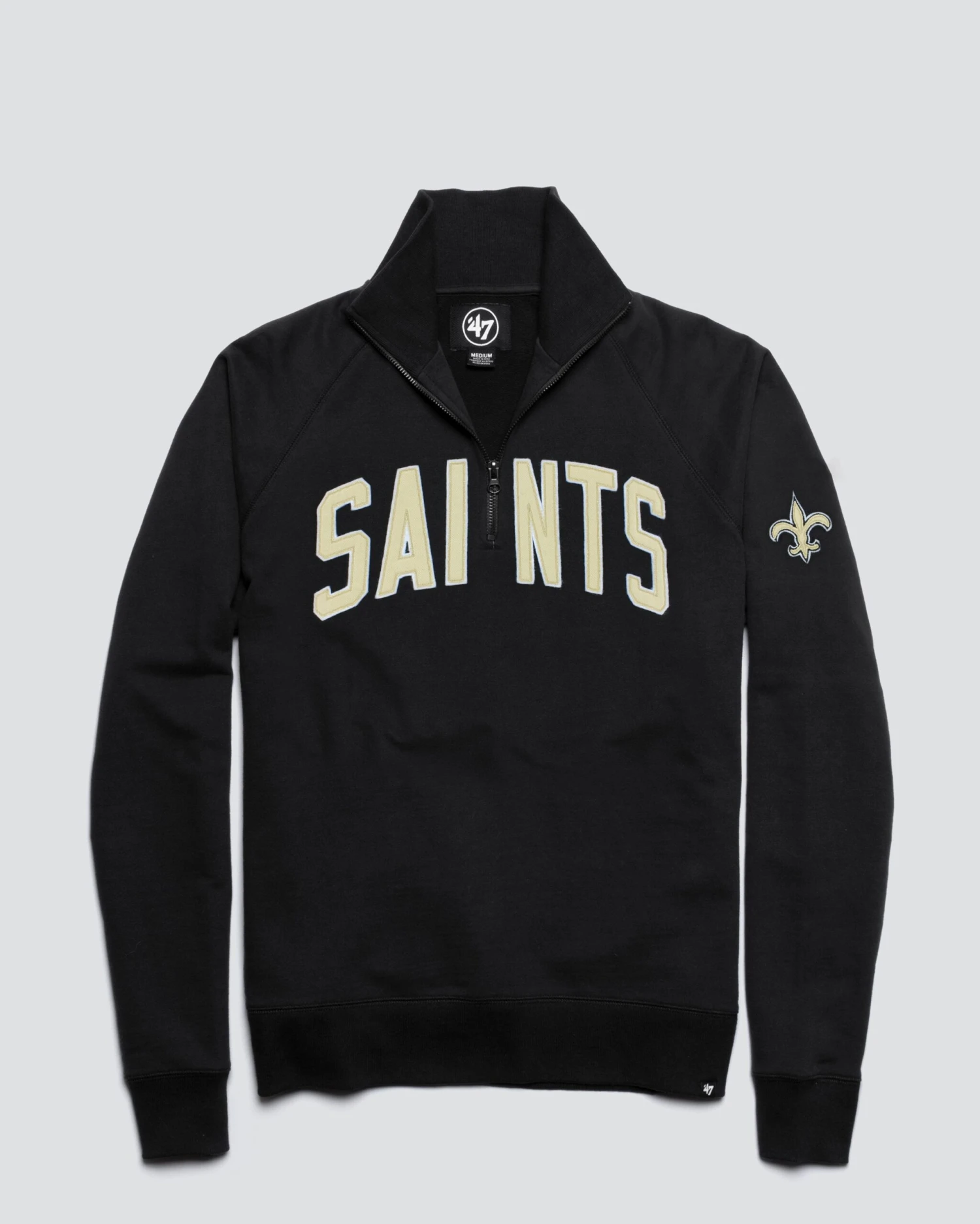 NEW ORLEANS SAINTS BANKS '47 HARRIS SCRIMMAGE 1/4 ZIP 3 NEW ORLEANS SAINTS BANKS '47 HARRIS SCRIMMAGE 1/4 ZIP