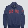 NEW YORK GIANTS BANKS '47 HARRIS SCRIMMAGE 1/4 ZIP