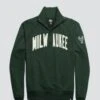 MILWAUKEE BUCKS BANKS '47 HARRIS SCRIMMAGE 1/4 ZIP -47 537096 HR FF