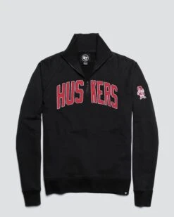 NEBRASKA CORNHUSKERS VINTAGE BANKS '47 HARRIS SCRIMMAGE 1/4 ZIP