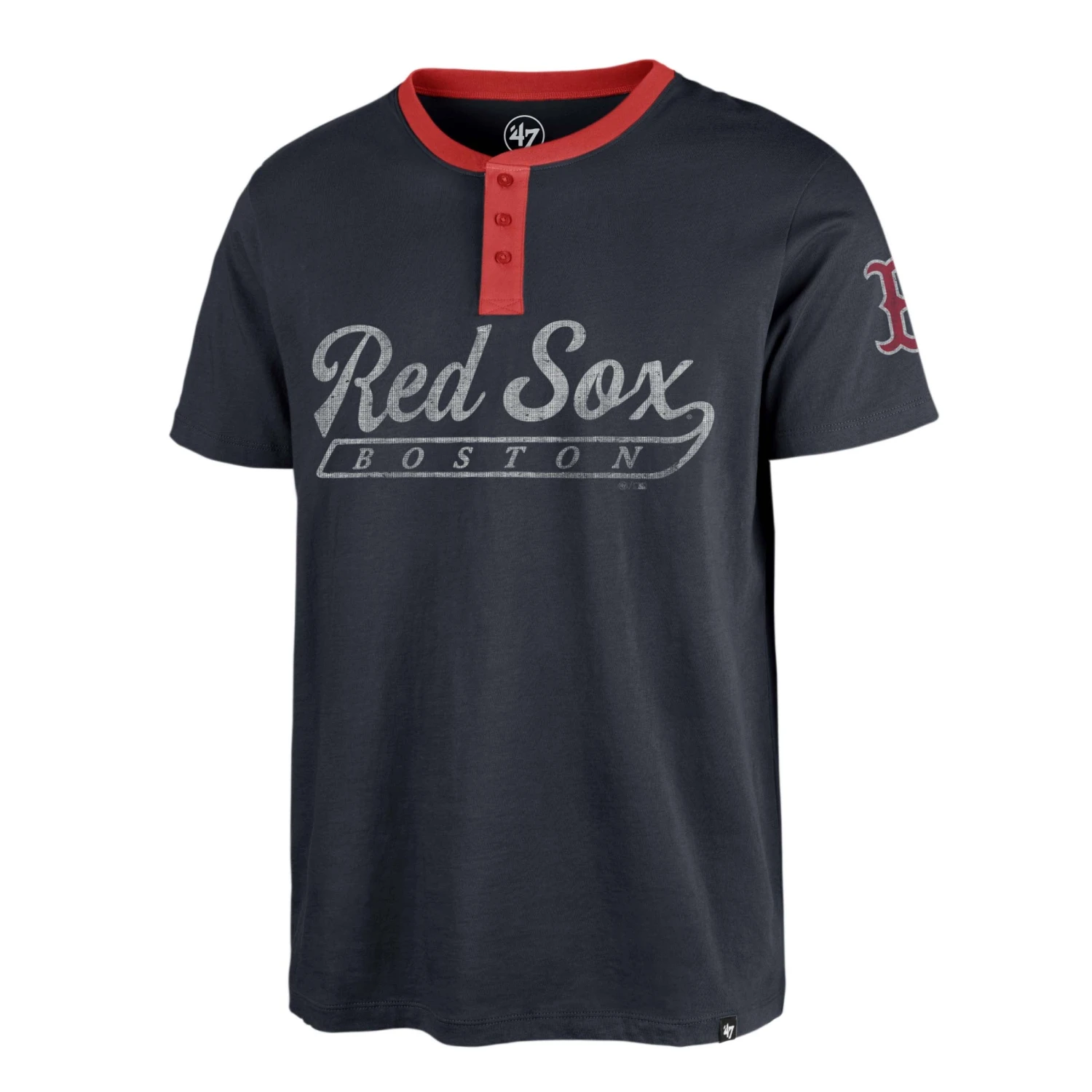 BOSTON RED SOX WEST END '47 HENLEY TEE 3 BOSTON RED SOX WEST END '47 HENLEY TEE
