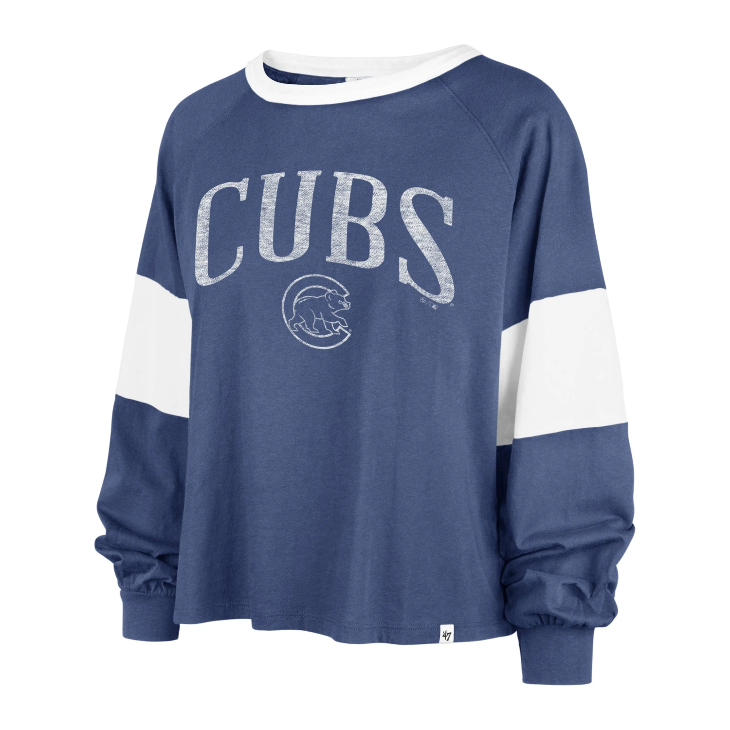 CHICAGO CUBS UPSIDE '47 RHEA LONG SLEEVE TEE WOMENS 3 CHICAGO CUBS UPSIDE '47 RHEA LONG SLEEVE TEE WOMENS