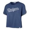 LOS ANGELES DODGERS PREMIER WORDMARK '47 DOLPHIN HEM CROP WOMENS