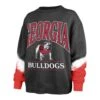 GEORGIA BULLDOGS SLEEVE DYE '47 BOYFRIEND CREW WOMENS