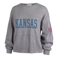 KANSAS JAYHAWKS VINTAGE GET LOUD '47 JADA LONG SLEEVE TEE WOMENS