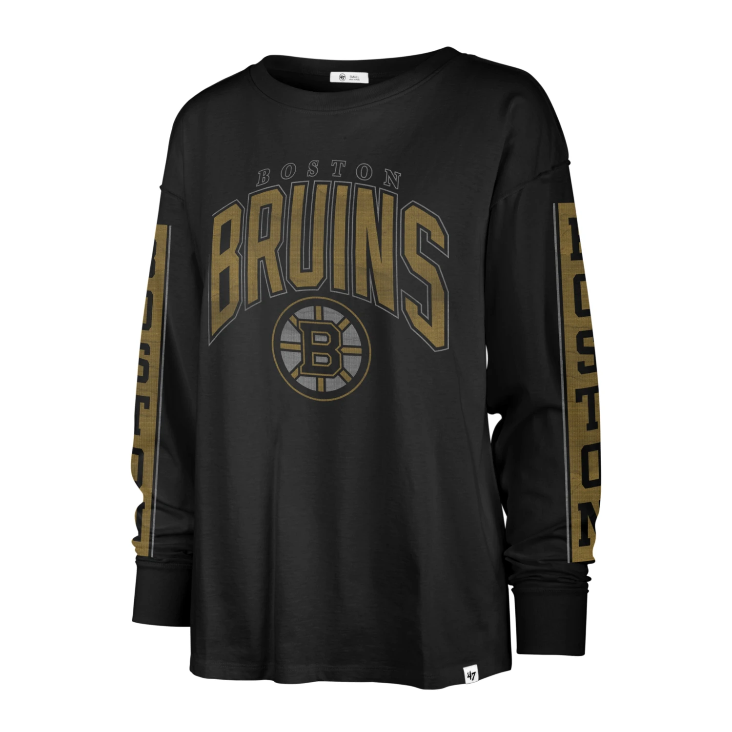 BOSTON BRUINS TOMCAT '47 SOA LONG SLEEVE TEE WOMENS 3 BOSTON BRUINS TOMCAT '47 SOA LONG SLEEVE TEE WOMENS