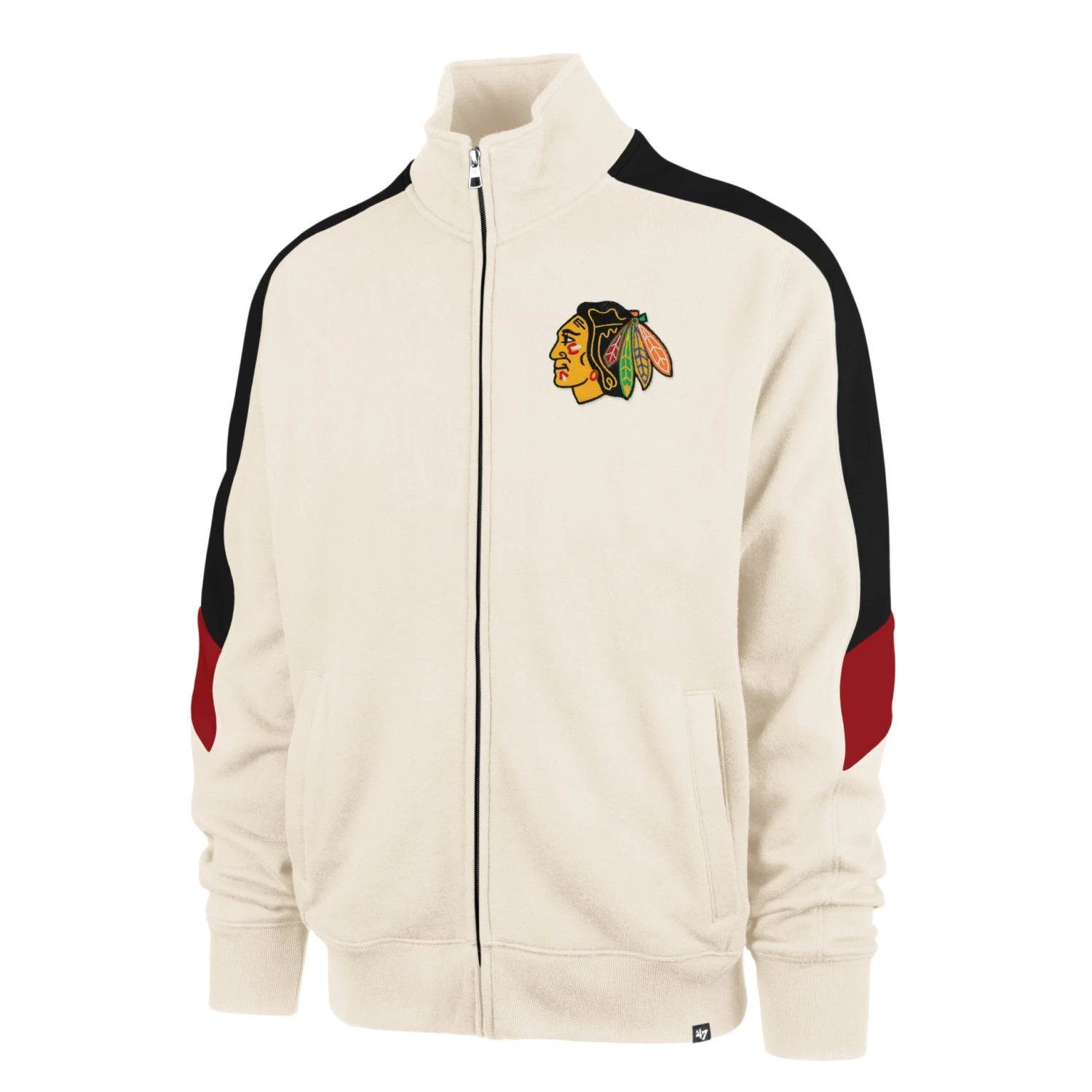 CHICAGO BLACKHAWKS LC '47 SHOOT OUT TRACK JACKET 2 CHICAGO BLACKHAWKS LC '47 SHOOT OUT TRACK JACKET