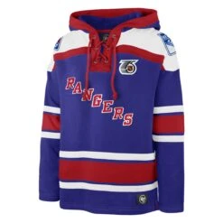 NEW YORK RANGERS VINTAGE RETRO FREEZE SUPERIOR '47 LACER HOOD