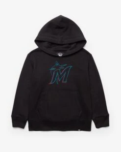 MIAMI MARLINS DISTRESSED IMPRINT '47 HEADLINE HOOD KIDS