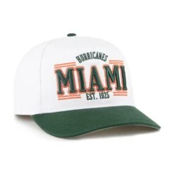 MIAMI HURRICANES STREAM LINE '47 HITCH 7 MIAMI HURRICANES STREAM LINE '47 HITCH -47 C SLINE27GWP WH HR F2