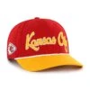 KANSAS CITY CHIEFS OVERHAND SCRIPT TWO TONE '47 MVP DV -47 F OVHTT16GWP RD HR F2