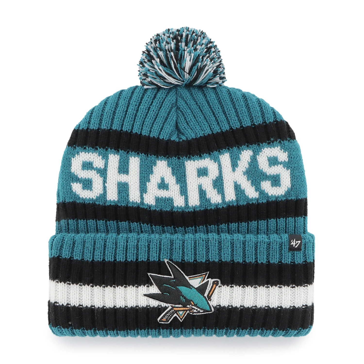 SAN JOSE SHARKS BERING '47 CUFF KNIT 3 SAN JOSE SHARKS BERING '47 CUFF KNIT