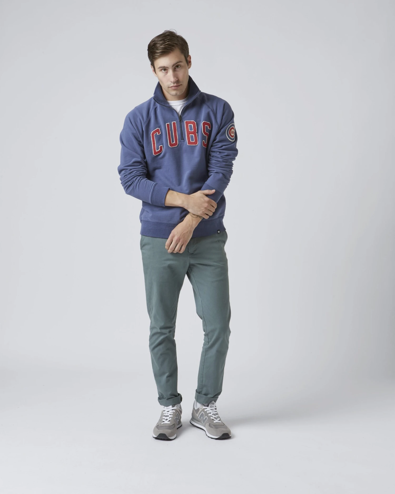 CHICAGO CUBS BANKS '47 HARRIS SCRIMMAGE 1/4 ZIP 4 CHICAGO CUBS BANKS '47 HARRIS SCRIMMAGE 1/4 ZIP - Image 2