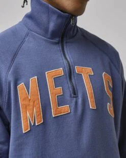 NEW YORK METS BANKS '47 HARRIS SCRIMMAGE 1/4 ZIP -47 MLB BANKS 47HARRIS 536834 D2