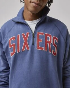 PHILADELPHIA 76ERS BANKS '47 HARRIS SCRIMMAGE 1/4 ZIP -47 NBA BANKS 47HARRIS 544719 D1