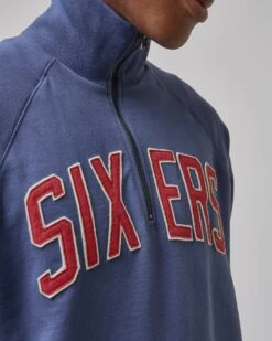 PHILADELPHIA 76ERS BANKS '47 HARRIS SCRIMMAGE 1/4 ZIP -47 NBA BANKS 47HARRIS 544719 D2