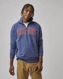 PHILADELPHIA 76ERS BANKS '47 HARRIS SCRIMMAGE 1/4 ZIP -47 NBA BANKS 47HARRIS 544719 F