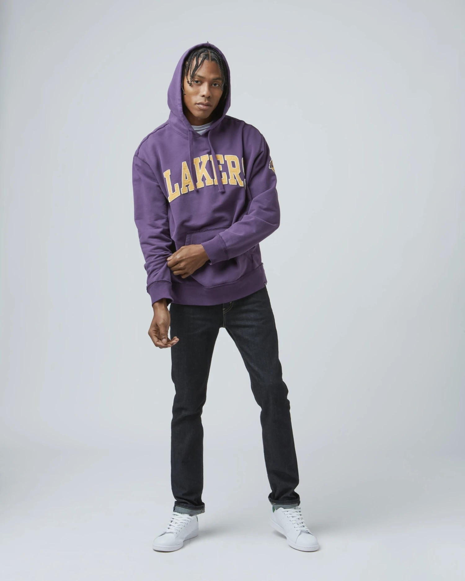 LOS ANGELES LAKERS RELIC '47 HARRIS SCRIMMAGE HOOD 4 LOS ANGELES LAKERS RELIC '47 HARRIS SCRIMMAGE HOOD - Image 2