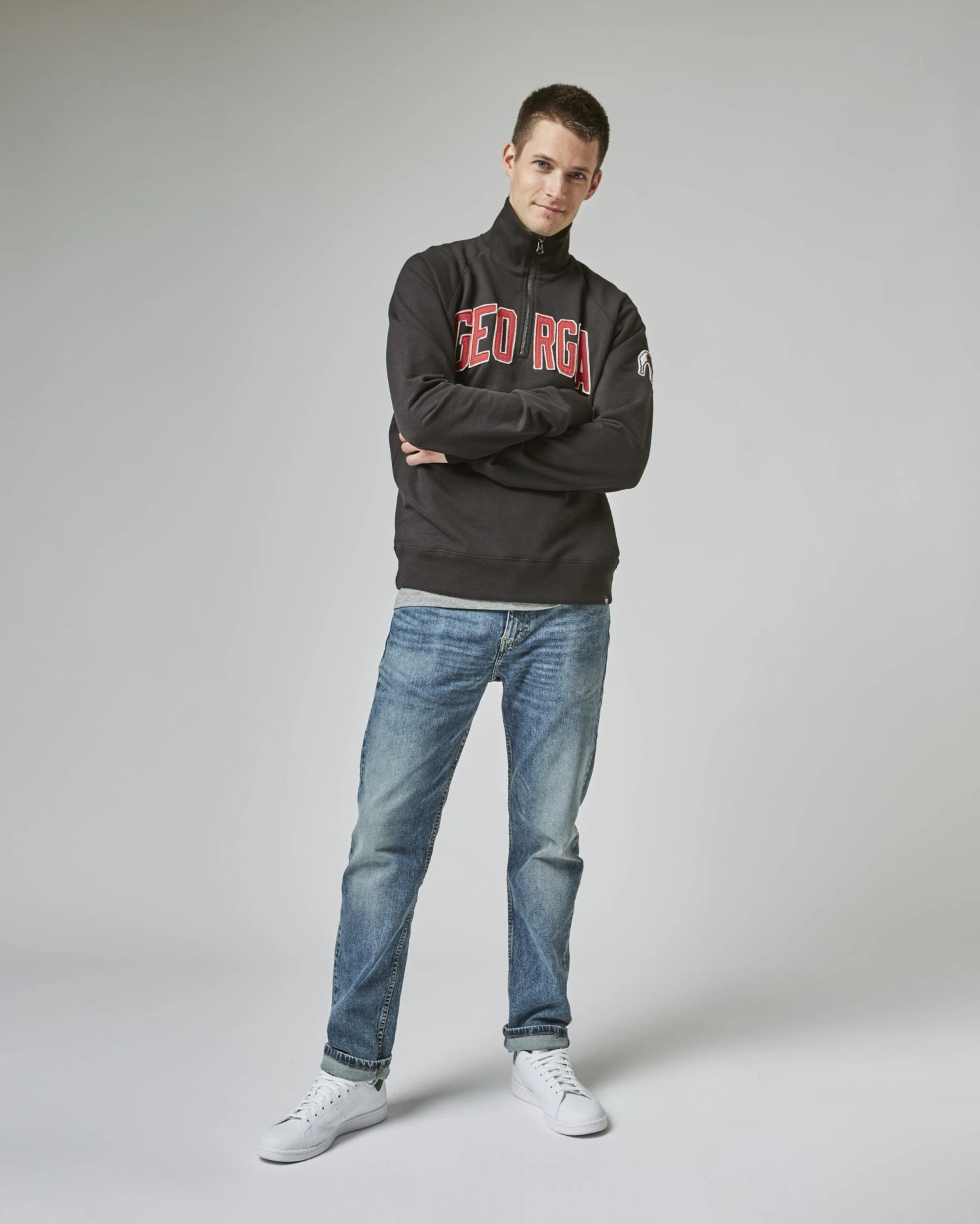 GEORGIA BULLDOGS BANKS '47 HARRIS SCRIMMAGE 1/4 ZIP 4 GEORGIA BULLDOGS BANKS '47 HARRIS SCRIMMAGE 1/4 ZIP - Image 2