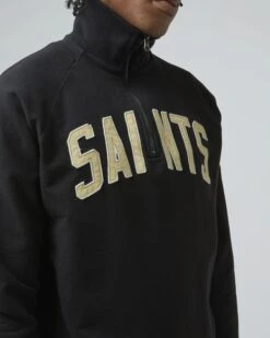 NEW ORLEANS SAINTS BANKS '47 HARRIS SCRIMMAGE 1/4 ZIP 14 NEW ORLEANS SAINTS BANKS '47 HARRIS SCRIMMAGE 1/4 ZIP -47 NFL BANKS 47HARRIS 537016 D3